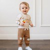DSOKUHIB Thanksgiving Baby Boy Outfits Toddler Turkey Letters Long Sleeve