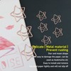 100pcs Star Moon Paper Clips Prevent Rust Skid Resistance Cute