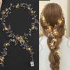 Yean- Enredadera para el cabello de novia con luz LED,