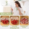 MAQIHAN Reusable Large 200PCS Bowl Covers, Plastic, Round, Cookware-Lids