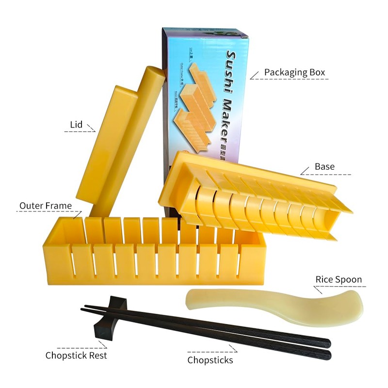 YUHE Sushi Maker, DIY Sushi Mold Set - Easy Sushi