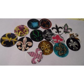 Unbranded Pre Cut One Inch Bottle Cap Images Fleur de Lis  Free Shipping - photo, 15 images