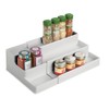 mDesign Spice Rack for Kitchen Cupboard and Worktop - Extendable