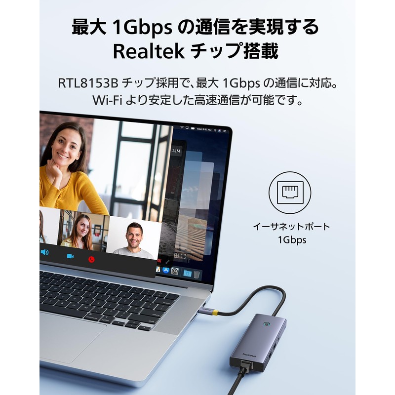 Baseus USB-C Hub 7-in-1 4K (60Hz) HDMI Hub 10Gbps High