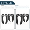 X AUTOHAUX Leather Car Door Anti Kick Pad Sticker for
