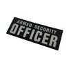 Armed Security Officer Reflective Patches with Hook and Loop Backing,