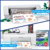 Uinkit 105Sheets Premium Clear Vinyl Sticker Paper for Inkjet Printer