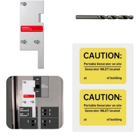 Generator Interlock Kit Compatible with General Electric Vertical Main 150 or 200 amp Break. 2 1/2 to 3 1/2 inches Spacing Between Main and Branch Breaker,Professional and Interlock Kit