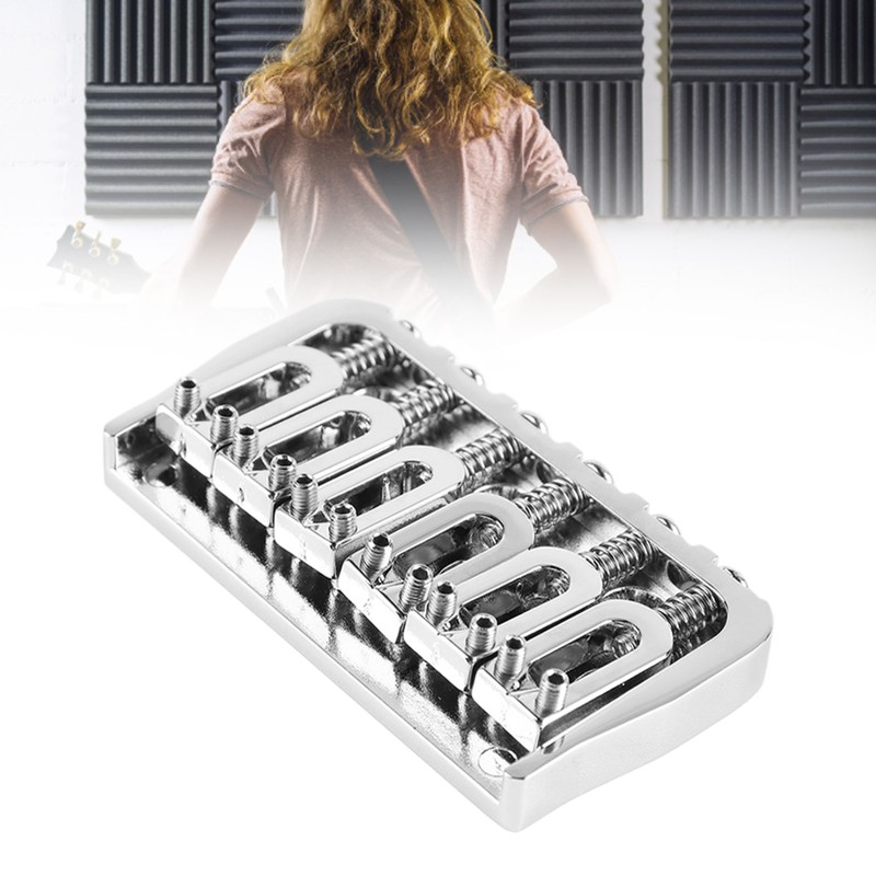 Electric Guitar Fixed Bridge Metal Adjustable Professional Guitar Fixed Bridge