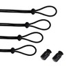 Leshang Goggles Bungee Strap kit (4 Pack), Adjustable Bungee Cord