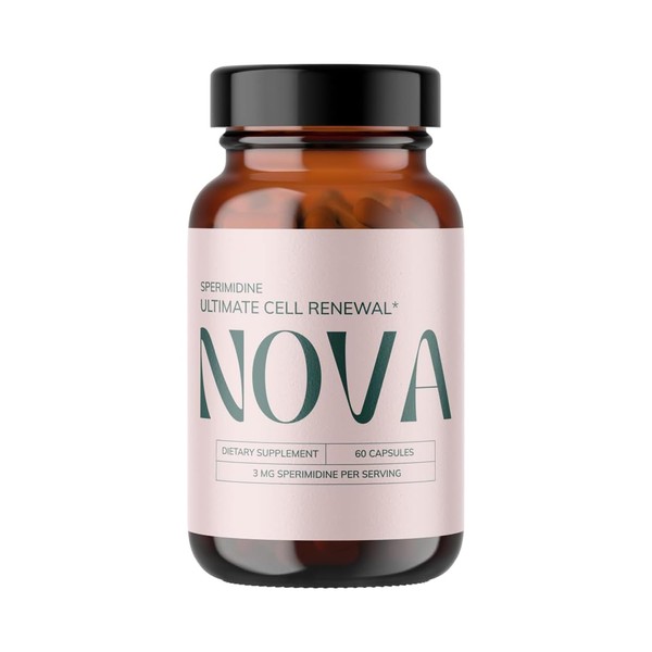 Nova Ultimate Cell Renewal/Spermidine Supplements, Organic Wheat Germ Anti Aging