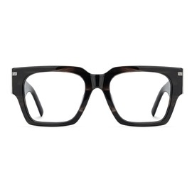 Zeelool Retro Square Eyeglasses Frame for Men with Non-prescription Clear Lens Dedee ZJGX535555-04 Tortoise