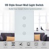 3 Gang Smart Touch Switch Glass Panel Voice APP Remote