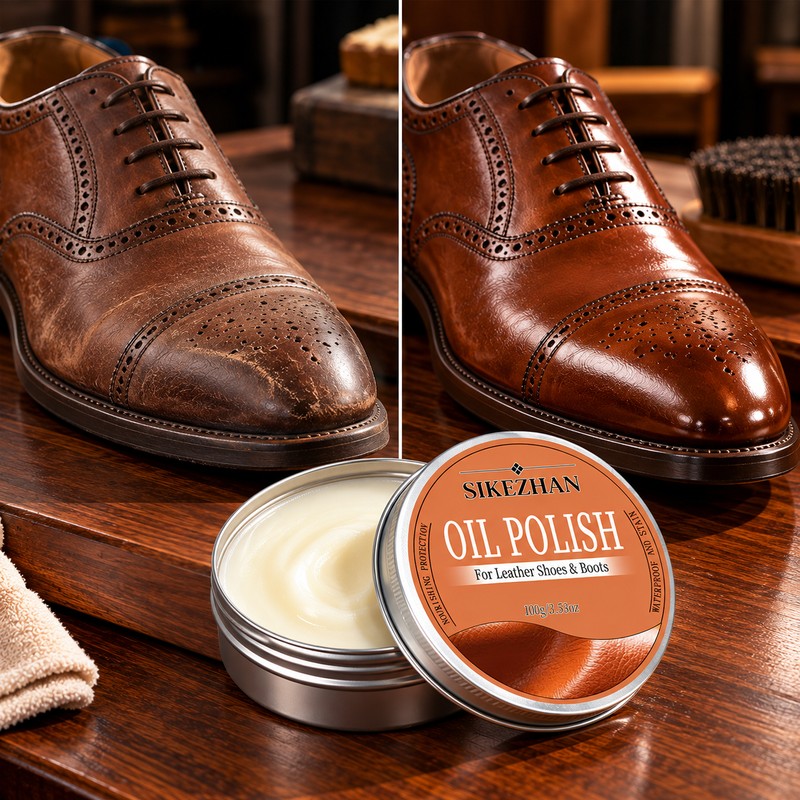 Leather Oil Polish for Shoes & Boots – Nourishing Leather