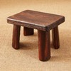 SINOBEST Wooden Stool, Rectangular Bedside Step Stool, Step Ladder for