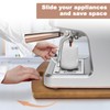 Sliding Tray for Coffee Maker - Solid Wooden Appliance Slider