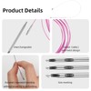 AIYUNDI Tunisian Crochet Hooks Set with Cable, 6-Inch Aluminum Interchangeable