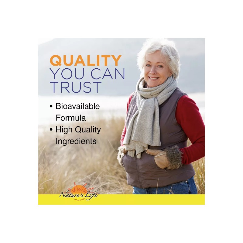 Nature's Life Strontium Plus Vitamins D3 & K2 | 60