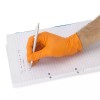 COPPERHEAD Orange Nitrile Gloves, 8 mil, Diamond Texture, CASE 1000