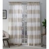 Exclusive Home Curtains Darma Light Filtering Semi-Sheer Linen Rod Pocket