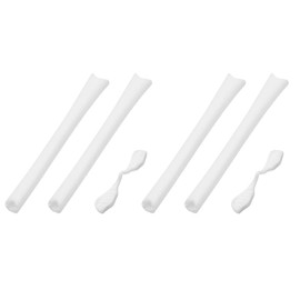 Juego de 2 pares de almohadillas de repuesto para nariz y almohadillas para orejas para gafas de sol Oakley Radar Path/Pitch/Edge/XL, Kits de goma blanca, Talla unica