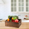 Frcctre Set of 3 Wood Nesting Storage Crates with Handles,