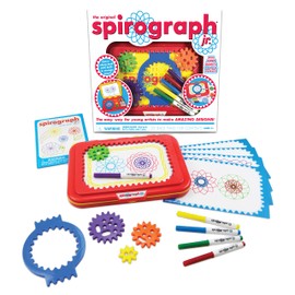 Silverlit - SPIROGRAPH Junior - Creative Set - Activity Set - 80 Designs - Includes 4 Classic Spirograph Wheels - Create Geometric Figures - From 3 Years