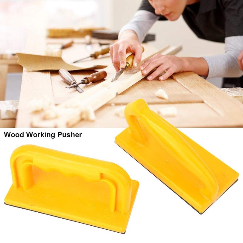 Push Stick,2pcs Practical Wood Saw Push Stick Oblique & Straight