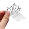 NODG 3 Pieces Silver Tiaras Crown with Hair Comb Mini