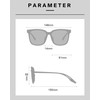 HAUMAUH Sunglasses Womens mens | Classic Square Frames | Beach