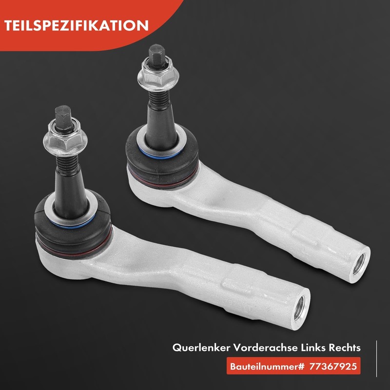 Frankberg 2 x Tie Rod End Front Axle Outer Compatible