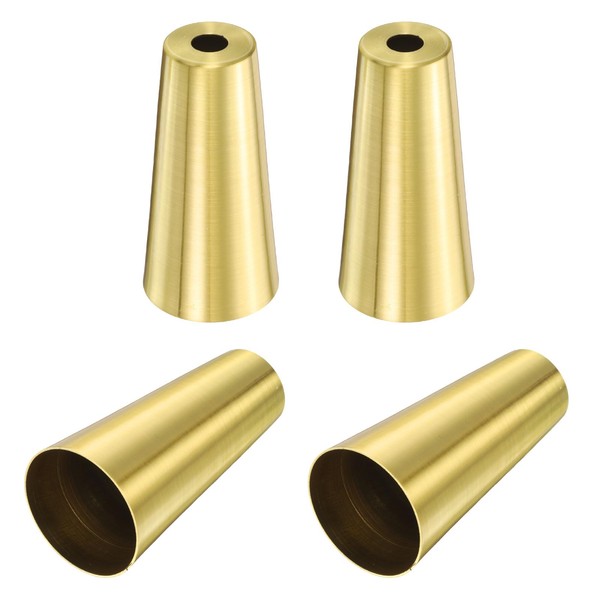 sourcing map 4Pcs Metal Furniture Feet Cover, 1.22 x 3.15