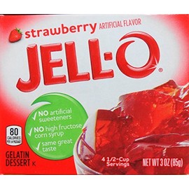 Jell-O Gelatin Dessert, Strawberry Flavor, 3-Ounce Boxes (Pack of 3) by Jell-O