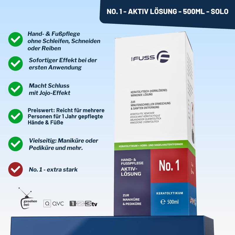 Mr. Fuss Solution No. 1-500 ml Strong Softening Callus Remover