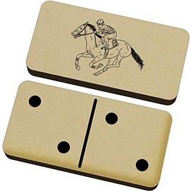 Azeeda 'Race Horse & Jockey' Domino Set & Box (DM00022903)