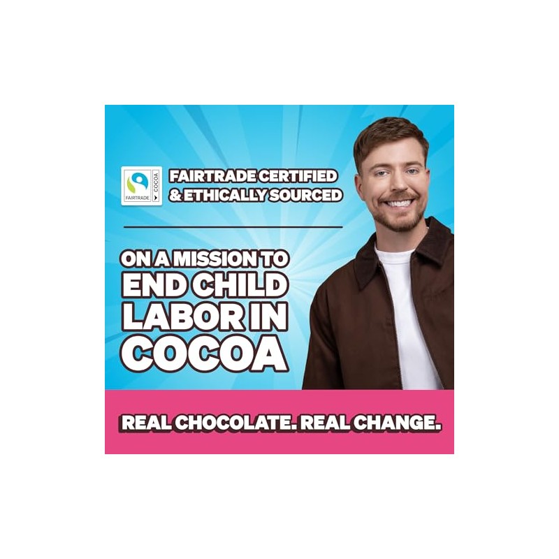MrBeast Feastables Milk Chocolate & Milk Crunch Variety 2lb Box,
