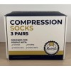 Pembrook Compression 3 Pairs Of Socks Size Large Color Black