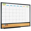 JILoffice Magnetic Calendar Whiteboard & Bulletin Corkboard Combination, Combo Board