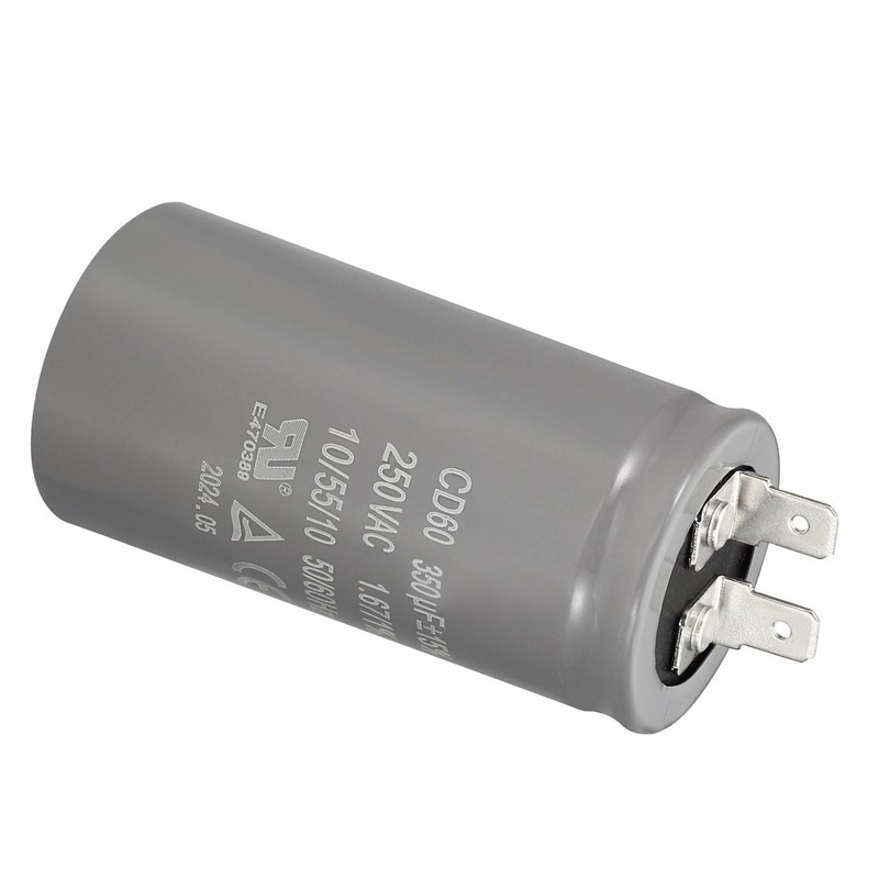 PATIKIL CD60 Run Capacitor, 350uF/MFD 250V 15% Tolerance 50/60Hz Motor