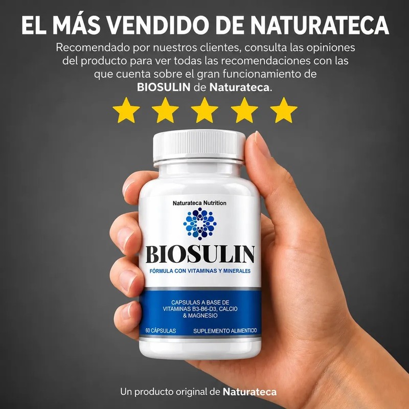 Biosulin 60 Cápsulas Vitaminas Calcio Magnesio