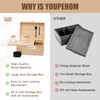 Youpehom Large bamboo box, locked storage decorative box with combination