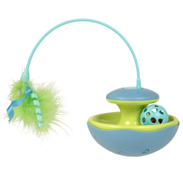 Track Tizzy Motion Cat Toy –Electronic Interactive Pet Toy Blue