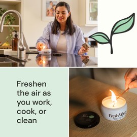 Fresh Wave Fresh Wave Odor Removing Candle, 7 oz. | Safer Odor Relief | Burns at Least 30 Hours | Natural Plant-Based Odor Eliminator | Odor Absorbers for Home | Clean-Burning Soy