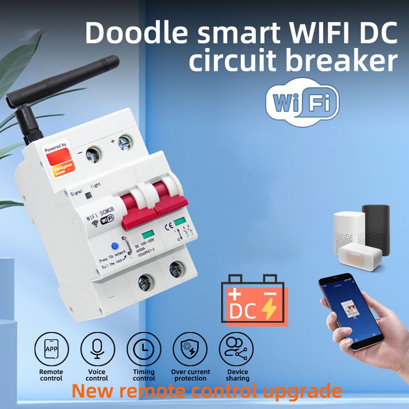 Smart DC Circuit Breaker 2P APP Control Voice Control WiFi