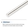 sourcing map 6Pcs 304 Stainless Steel Round Rods Bar, 6mm