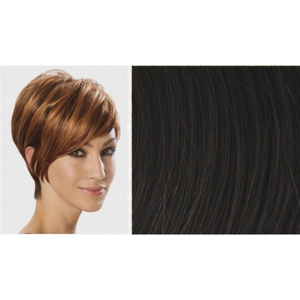 Angled Cut Wig Midnight Brown