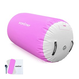 VOFiTNY Inflatable Gymnastics Barrel Tumbling Roller Equipment 4'L x 3'D Octagon Mat Roll for Tumble Backbend Cheerleading Tumbler Cylinder Do Not Include Pump