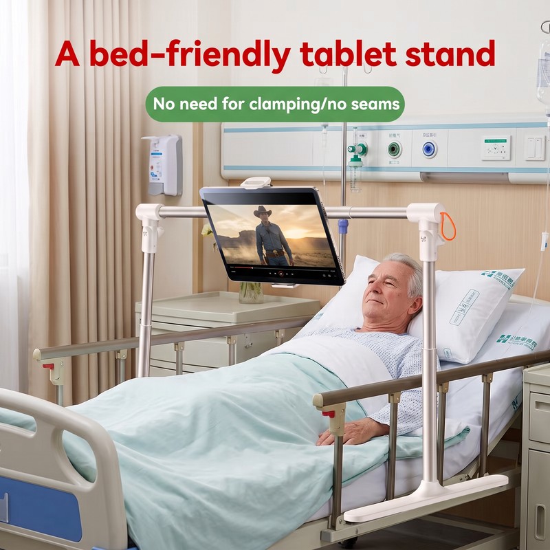 Adjustable Phone and Tablet Stand for Bed – Telescopic Folding