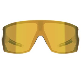 720armour Mercury Sports Sunglasses, UV400 Protection, Ideal for Running, Cycling, Golf, Baseball & Trail Riding (Matte White Frame With Gold Lens)