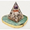 Sharvgun Orgone Pyramid Rainbow Moonstone Crystal, Amethyst Crystal Ball Healing
